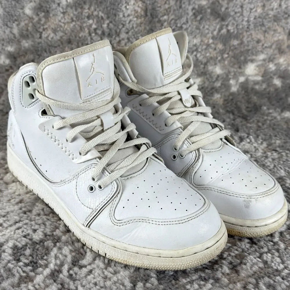 Nike Air Jordan 1 Flight 2 Boys Sz 7Y White 631784-111 Basketball Shoes Sneakers